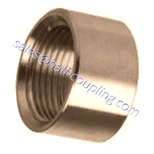 1/2" 150# NPT HALF COUPLING 304 STAINLESS STEEL PIPE FITTING <FS090421FN 